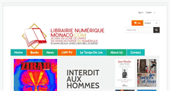 Desktop Screenshot of librairienumeriquemonaco.com